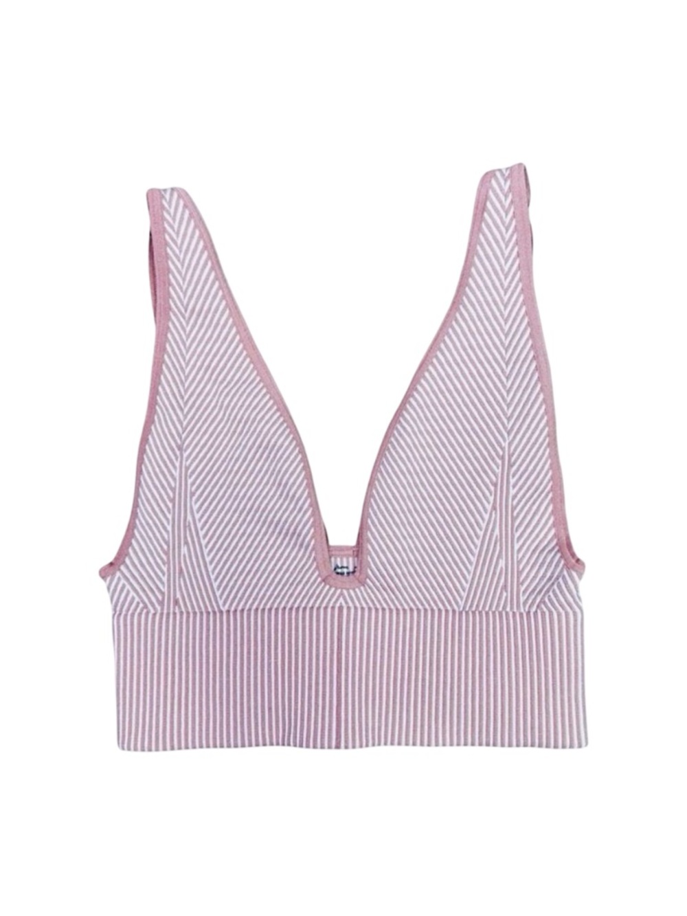 Out From Under x Urban Outfitters Striped V-Neck Strappy Bralette - Size XS / S
